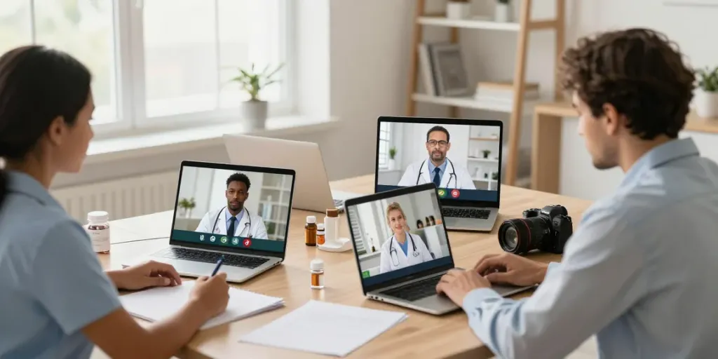 Telemedicine consultation for MMJ Card OK with diverse patients and doctors online